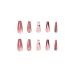 Justotry 24-Piece Rhinestone Coffin Nails - Glitter Ballerina Press-On Fake Nails for Women in Red - Short Artificial Fingernails - Buy Online on GoSupps.com