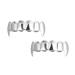 Abaodam Teeth 2pcs Werewolf Halloween Decor Party Props Accessories Men and Women European and American Teeth Grills