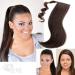 Buy 30cm Remy Hair Ponytail Extensions - Straight Braid Hairpiece (100g 6/613# Brown Highlights) | RemyHaar.eu - Buy Online on GoSupps.com