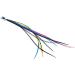 10 XXL Long Real Feather Hair Extensions 11-13 inch + Rings & Loop - Mixed Brights - Buy Online on GoSupps.com