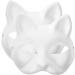 Buy Ifundom White Fox Masks - 6 Pack Paper Cat Half-Face Masquerade for Halloween & Carnival - Buy Online on GoSupps.com
