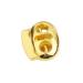 Hole Cord Lock Stopper spring buckle Cord Locks Toggles DIY 30pcs/lot Oval Metal Alloy Stoppers Toggle Cord Locks Drawstring Two Hole For 4mm Bungee(Gold) 14mmx17mm Gold