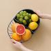 Fruit Bowl Wrought Iron Fruit Basket Metal Wire Hollow Out Drain Bowl Snacks Storage Dish Stand for Living Room Kitchen Fruit Plate (Color : Green) (Green) - Buy Online on GoSupps.com