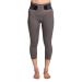 Tommie Copper Women s Pro-Grade Lower Back Support Capris I Adjustable Straps Breathable UPF 50 I Low Back Muscle Support - Slate Grey - Small