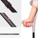 Aluminum Forearm Crutches Silver/Black Folding Crutches Adult with Non Slip Tips Crutches for Walking Ergonomic Adjustable Walking Aids Prosperous - Buy Online on GoSupps.com
