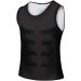 Zalati Men's Training Vest - Water-Repellent Sauna Tank Top & Neoprene Shapewear - XXL Workout Corset Shirt - Buy Online on GoSupps.com