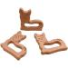 Wendysun 2pcs Cartoon Deer Wood Teether - Natural Baby Teething Toy - Buy Online on GoSupps.com