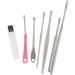 SEASD 7Pcs/Set Stainless Steel Ear Wax Removal Kit - Earpick Wax Remover Curette for Ear Cleaning - Buy Online on GoSupps.com