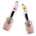 Goorvoucs 2x Beauty Bright Flower Crystal Jelly Lipstick Magic Temperature Change Color Lip Balm Makeup Light Pink & Lemon Yellow - Buy Online on GoSupps.com