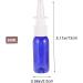 Minkissy 10pcs 30ml Nasal Spray Bottles Set - Amber Round Shoulder Design for Direct Spray | Mini Spray Bottles for Terrariums and Vials - Blue - Buy Online on GoSupps.com