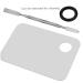 Ruluti Stainless Steel Makeup Mixing Palette & Spatula Tool - Perfect for Seamless Makeup Mixing - Buy Online on GoSupps.com