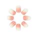 Brishow Short Artificial Nails - Natural Gradient Press-On Acrylics | 24 Pieces for Women & Girls - Buy Online on GoSupps.com