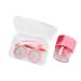 Thiocwey Contact Lens Remover Contact Lens Travel Kit with Cleaner Tweezers and Soft Scoop for Travel Home Rose Travel