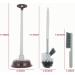 Toilet Plunger and Bowl Brush Combo - Gray Bathroom Cleaning Set by Cq acrylic - Buy Online on GoSupps.com