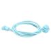 Bupimufi laces without tying Elastic rubber shoe straps elastic quick lock elastic shoelaces children shoes accessories light blue & white