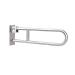 Safety Handrail Grab Bar Armrest Bathroom Shower Fold Handicapped Anti-Slip Polished Chrome Handfor Toilet Elderly/Children 70Cm