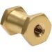 Brass Spigot Short Double Female Stud for Super Clamps | 1/4-20 & 3/8 Threads - Buy Online on GoSupps.com