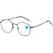 High-Resolution Full-Frame Metal Reading Glasses for Men & Women - Retro Style with Light for Seniors | Gold Frame Size 3.00 - Buy Online on GoSupps.com