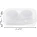 Agoneir Monochrome Contact Lens Container - Travel-Friendly Mini Plastic Case Soak & Sort | Durable Lentil Box 64*20*40mm - Buy Online on GoSupps.com
