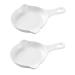 MAGICLULU Snail Plate 2 Pcs Baked Snails France Ceramics White Ceramic Snail Dish 21X16.4CMx2pcs Whitex2pcs