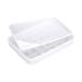 Zerodeko Covered Egg Holder 24 Egg Storage Container Fridge Containers Egg Rack for Refrigerator Egg Holder Tray Food re-usable
