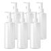 Tianzd 6 pieces empty 200 ml oval clear plastic pump pum gel dispenser bottle with lotion donor plastic flacon lotion dispenser for soap lotions gels cream cream cosmetics 200ml