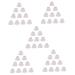 FRCOLOR 50 Pcs Stickers White Carpet Filling