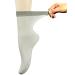 Yomandamor Womens Bamboo Diabetic Crew Socks With Seamless Toe,6 Pairs Size 9-11 9-11 6 Pairs White