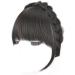 Fluffy Fake Hair Band Bangs Heat Resistant Wig - Dark Brown with Sideburns - Trendy Braid Headband Hair Extension - Buy Online on GoSupps.com