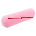 Angoily Makeup Tool Organizer Silicone Makeup Brush Bag Small Cosmetic Brush Holder Small Makeup Bags Makeup Brush Storage Bag Makeup Cosmetic Brush Bag Pink 20.5x6.5cm