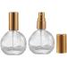 25pcs Refillable Perfume Spray Bottles 12ml - Travel-friendly Glass Atomizers with Gold Lid - Perfect for Makeup & Travel - Buy Online on GoSupps.com