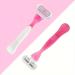 Razor 3-Leaf T-Shaped Lady Razor - Removable Hair Remover for Women | Reusable & Easy Trim | 1 Holder 3 Blades - Buy Online on GoSupps.com