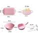 Bowl Creative Japanese Couples Set Ceramic Dishes Soup Bowl Breakfast Plate Household Fish Plate Pink Tableware Kitchenware Onecolor - Buy Online on GoSupps.com