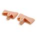 Ruilogod 1 Pair Skin Color Silicone Foot Care Hallux Valgus Bicyclic Toes Correction Boards