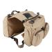 Pssopp Dog Pack Breathable Pet Outdoor Backpack Hound Travel Camping Hiking Saddle Bag Dog Rucksack with 2 Capacious Side Pockets for Medium and Large Dogs