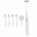 Gatuida 1 set of electrical toothbrush electrical face massage USB charging toothbrush waterproof toothbrush electrical oral hygiene kit clean child cleaning brush white ABS