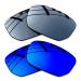 SEEABLE Premium Polarized Mirror Replacement Lenses for Oakley Style Switch OO9194 sunglasses Black Chrome Mirror+dark Blue Mirror