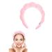 COMYX Sponge Spa Headband for Women/Girls  Makeup and Skincare Bubble Headband  Puffy Trendy Headband for Washing Face  Makeup Removal  Shower  Skincare (Pink)
