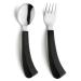 Fabacare senior cutlery and spoon set especially for left-handed ergonomic eating plain special cutlery arthritis cutlery curved for limited hand motor skills spoon fork left