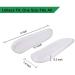 Medial & Lateral Heel Wedge Silicone Insoles - 2 Pairs for Corrective Foot Alignment Knee Pain Relief - Men & Women - White - Buy Online on GoSupps.com