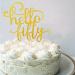 GotGala Glitter Hello Fifty Cake Topper 50th Birthday Cake Topper for Birthday Wedding Anniversary Party Decorations (Gold) - Buy Online on GoSupps.com