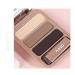 3 Colors Eyebrow Powder Palette Set - Waterproof Long Lasting Easy Application with Brush & Mirror | Gray Brown - Buy Online on GoSupps.com