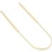Dykaae Tongue Scraper - Stainless Steel Fresh Breath Cleaner for Adults & Children | Gold Metal Tongue Brush - Buy Online on GoSupps.com