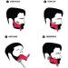 Beard Bro Shaper Tool Template Plus Comb for line up & Edging Men's Facial Hair Hairline Perfect Symmetric Lines and Trim with Beard Trimmer Hair Clipper or Razor. - Buy Online on GoSupps.com