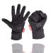 VEBE Lightweight Winter Gloves Touch Screen Cold Weather Running Gloves Waterproof & Windproof Driving Biking Cycling Workout Gloves for Men & Women Black Medium