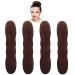 Styla Hair Magic Bun Maker (2 Small 2 Large) Foam Sponge Bun Hair Accessories Black