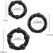 Buy Set of 3 Black Silicone Rings | Durable & Stylish | International Shipping Available - Buy Online on GoSupps.com