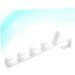 Healeved 3pcs 5 Hooks Door Coat Hangerwhitel Towel Rack Plastic The Hat Holders Hanging Portable Over medium White - Buy Online on GoSupps.com