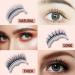 2023 Glazylash Reusable Adhesive Eyelashes - Glazy Boo Nelacony Snap on Lashes - Natural Look Macymars - 3D Beauty Self Adhesive Lashes (2 Pairs Natural, 1 Pair Long) - Buy Online on GoSupps.com