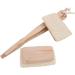 Cabilock Bath Sponge - 2pcs Natural Wooden Spa Back Scrubber with Loofah Brushes - Buy Online on GoSupps.com